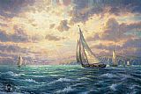 Thomas Kinkade New Horizons painting